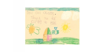 Mike Davis Elementary School thank you letter